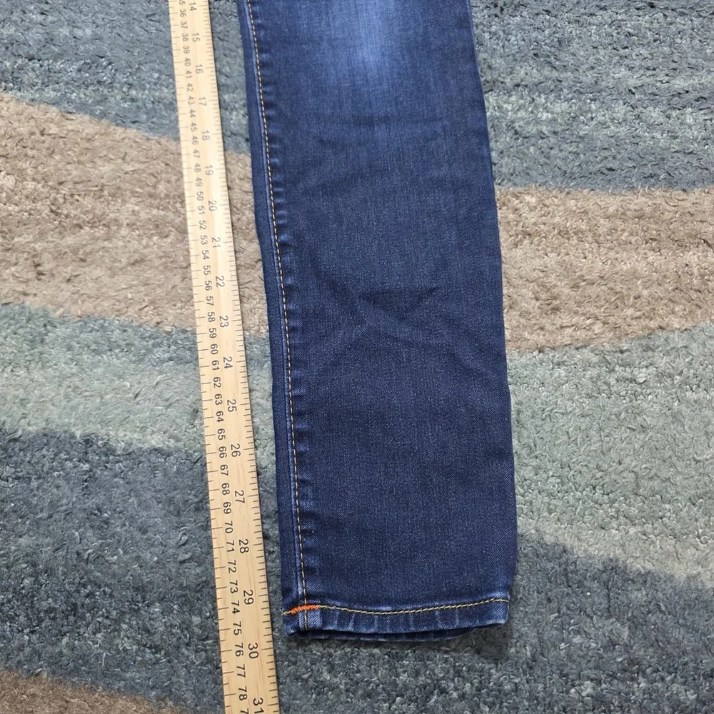 True Religion Curvy Skinny Jeans Womens 26 Dark Wash Made USA